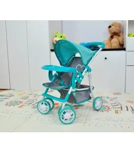 Milly Mally Lėlių vežimėlis "Kate Prestige Mint" - Lėlių namai, vežimėliai ir kita atributika
