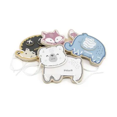 Viga veriamų žaislų rinkinys PolarB "Zoo", 44044 - Edukaciniai