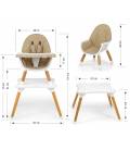 2in1 maitinimo kėdutė Milly Mally, Malmo Beige