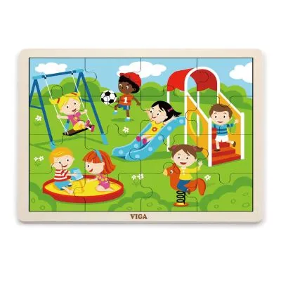 Viga 16 dalių dėlionė "Žaidimų aikštelė", 51454 - Dėlionės