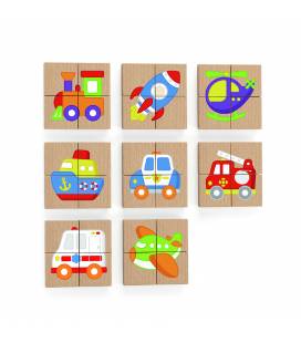 Viga magnetinė dėlionė "Transportas", 50723