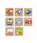 Viga magnētiskā puzle "Transports", 50723