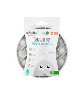 Akuku sensorinis žaislas paspaudžiami burbuliukai, grey, A0478