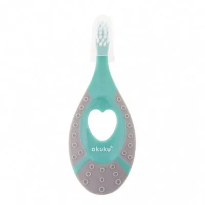 Akuku pirmasis dantų šepetėlis 0-2 m., A0157 - Higienos prekės
