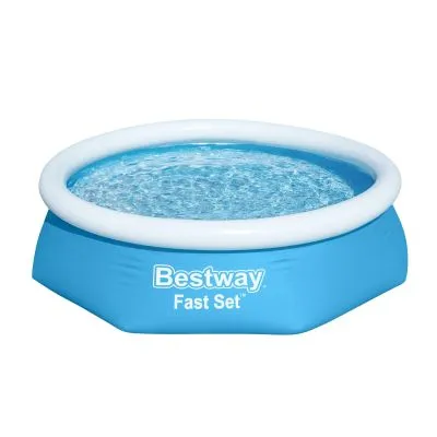 Bestway Fast Set pripučiamas baseinas su filtro siurbliu, 2,44m x 61cm, 57450 - Pripučiami baseinai ir plaukimo priemonės