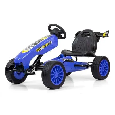 Kartingas su pedalais "Rocket", Navy - Triratukai