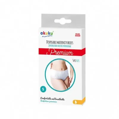 Akuku vienkartinės kelnaitės po gimdymo, Premium, Dydis S, 5