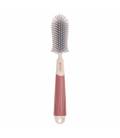 Akuku buteliukų, puodelių ir žindukų silikoninis šepetys su kempine, beige/pink, A0512