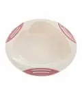 Akuku bļodiņa ar lipīgu dibenu un neslīdošām malām, bēša/rozā, A0525