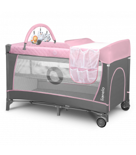 Maniežinė lovytė Lionelo Flower 2in1, Flamingo