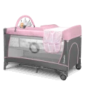 Maniežinė lovytė Lionelo Flower 2in1, Flamingo
