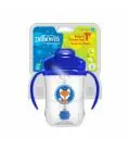 DR.BROWN'S pudelīte ar salmiņu un svaru 270ml, zila
