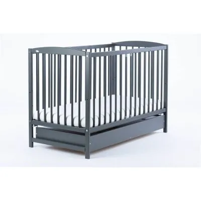 Lovytė Drewex Kuba Delux, su stalčiumi ir nuimamu šonu, Grafit