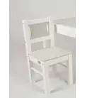 Drewex medinės kėdės, 2 vnt., Balta-Pilka