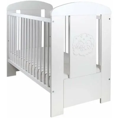 Lovytė Drewex Meškiukas Comfort, nuimamu šonu, Balta