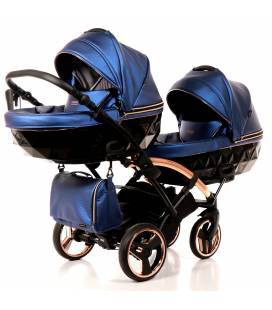 3in1 dvynukų vežimėlis Junama Fluo Line Duo Slim 01