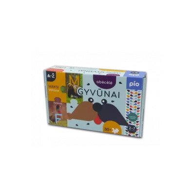 Lavinanti dėlionė ABĖCĖLĖ gyvūnai, 2+