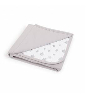 CebaBaby pledas Jersey 90x100 pilkos - žvaigždės, pilkas