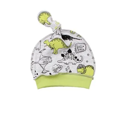 Flamingo kepurė - pilka su dinozaurais. 40 cm. 557-209