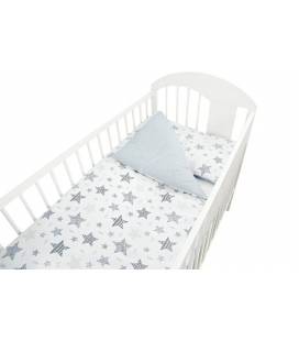 120/90 cm. Ankras 2 dalių patalynės užvalkalų komplektas "New Stars", Pilka