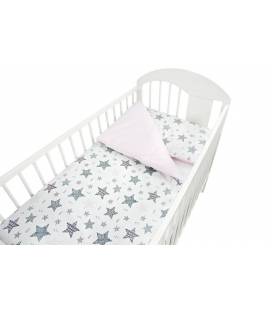 120/90 cm. Ankras 2 dalių patalynės užvalkalų komplektas "New Stars", Rožinė