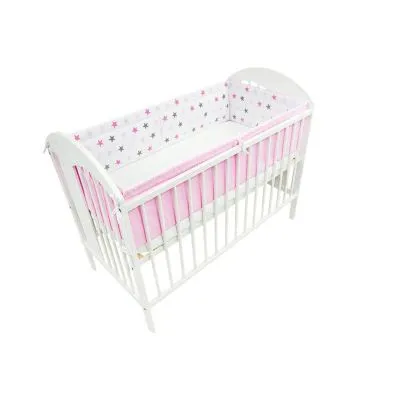 Ankras 360 CM. apsaugėlės lovytei "Žvaigždės", Rožinė