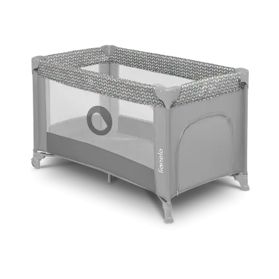 Maniežinė lovytė Lionelo Stefi, Grey Concrete Multicolor