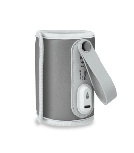 Elektroninis nešiojamas buteliukų šildytuvas Lionelo Thermup Go, Grey Silver