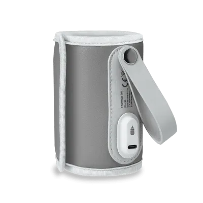 Elektroninis nešiojamas buteliukų šildytuvas Lionelo Thermup Go, Grey Silver