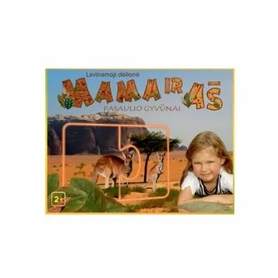 Lavinamoji dėlionė - "Mama ir aš, Pasaulio gyvūnai“, 2+