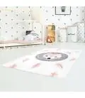 Vaikiškas kilimas "Rožinė lapė", 80 x150 cm.