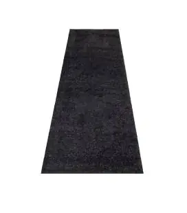 Trumpesnio plauko vaikiškas kilimas "City Shaggy ", black 80x300 cm.