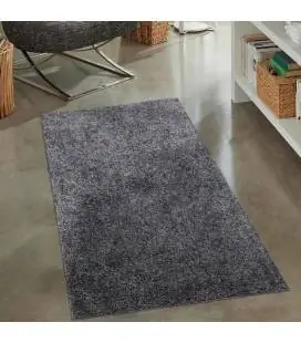 Trumpesnio plauko vaikiškas kilimas "City Shaggy", dark grey 200x200 cm.