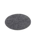 Trumpesnio plauko apvalus kilimas "City Shaggy", dark grey 160x160 cm.