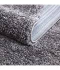 Trumpesnio plauko apvalus kilimas "City Shaggy", dark grey 160x160 cm.