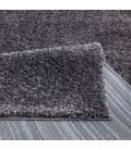 Trumpesnio plauko apvalus kilimas "City Shaggy", dark grey 160x160 cm.