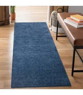 Trumpesnio plauko vaikiškas kilimas "City Shaggy", blue 200x200 cm.