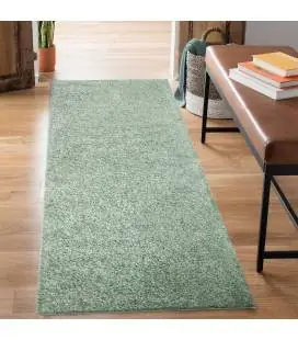 Trumpesnio plauko vaikiškas kilimas "City Shaggy", green 150x150 cm.