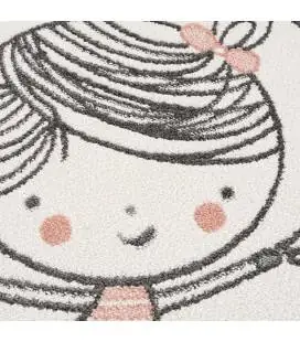 Kreminės spalvos kilimas - "Laiminga mergaitė" 120 x 160cm
