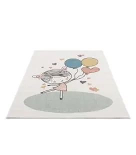 Kreminės spalvos kilimas - "Laiminga mergaitė" 120 x 160cm
