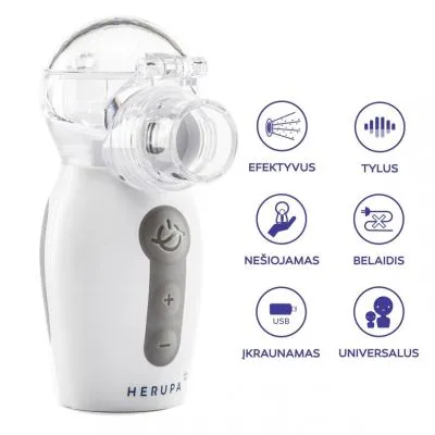 Bezvadu inhalators Herupa Smart Mesh