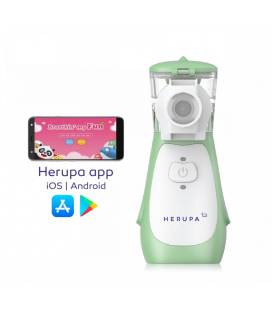 Inhaliatorius Herupa Smart Mesh Plus ir App žaidimas inhaliuojant