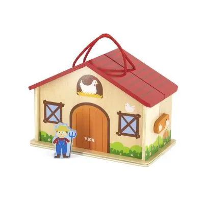 Medinė ferma VIGA 51618 - Mediniai žaislai