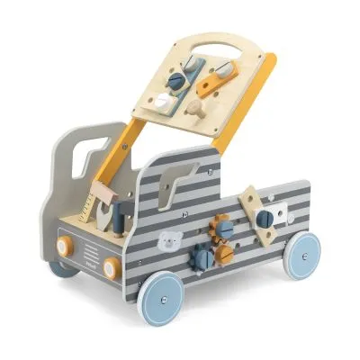 Medinis stumdukas / automobilis VIGA PolarB su įrankiais 44066 - Vaikštynės ir stumdukai