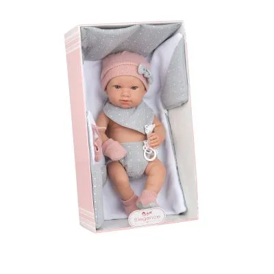 Arias lėlytė Salma, mergaitė su pilku pleduku, 42 cm. AR65287