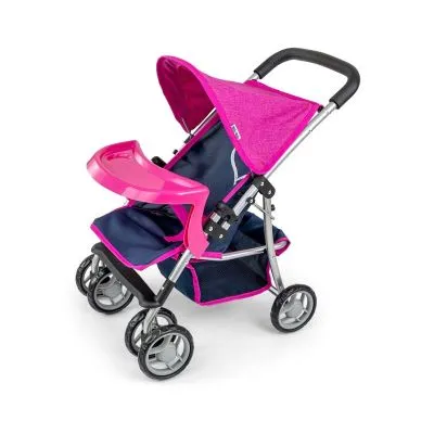 Milly Mally Lėlių vežimėlis "Kate Prestige Navy" - Lėlių namai, vežimėliai ir kita atributika