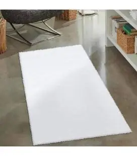 Trumpesnio plauko vaikiškas kilimas "City Shaggy", white 80x150 cm.