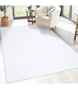 Trumpesnio plauko vaikiškas kilimas "City Shaggy", white 80x300 cm.