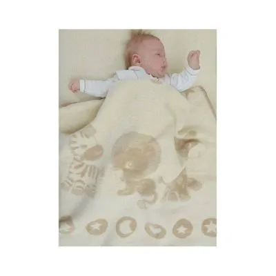 LORITA PLEDUKAS "ECRU ANIMALS", MEDVILNĖ, DVIPUSIS, ART. 