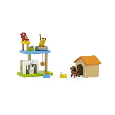 Viga 44568 Mediniai naminiai gyvūnai - Mediniai žaislai